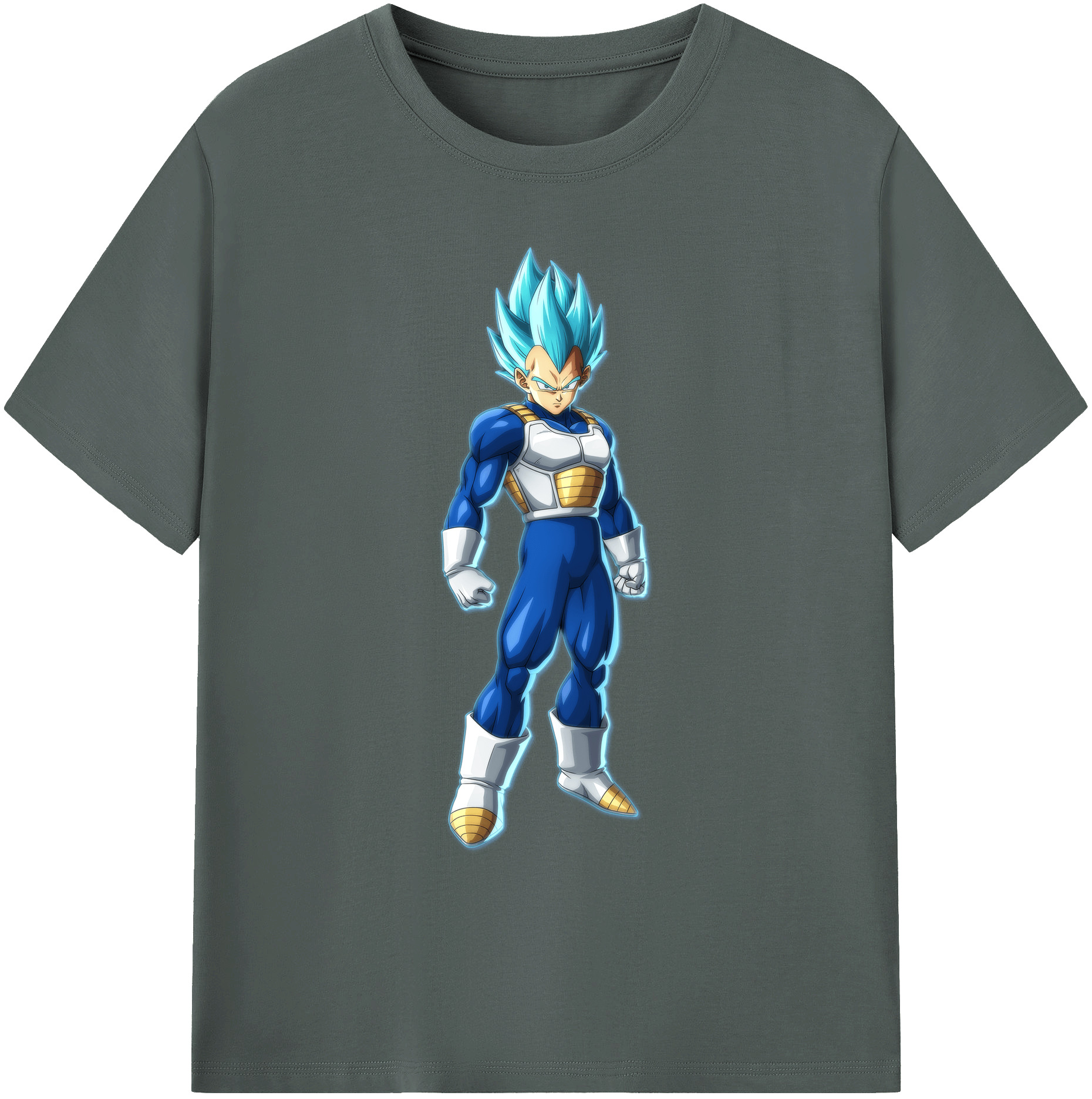 （画像用） ドラゴンボール ベジータ四世（Bejīta Yonsei）DRAGON BALL Vegeta IV 綿100％ メンズ半袖Tシャツ｜肌触りやわらか＆通気性